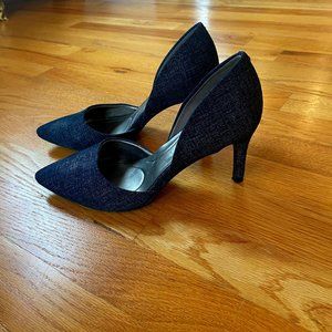Denim-look Bandolino heels size 7.5